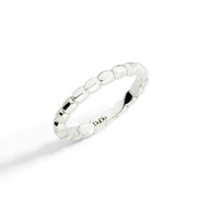 Anello Granelli DoDo in argento 925 ispirato alla sabbia brillante